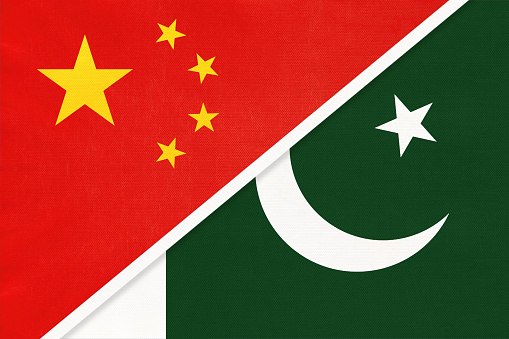 Peoples Republic Of China Or Prc Vs Republic Of Pakistan National Flag From  Textile Relationship Between Two Asian Countries Stock Illustration -  Download Image Now - iStock