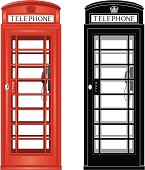 "An old fashioned British phone box, increasingly rare now, comes in 2 versions, full color on 4 layers with color fills and outline keylines(the window area is cut out)  and a mono version on 1 layer with all white areas cut out, thus making a simpler image."
