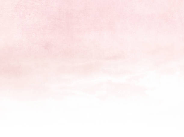 bildbanksillustrationer, clip art samt tecknat material och ikoner med rosa akvarell bakgrund gradient i subtil blek stil bleknar till vit-abstrakt morgon himmel - pink nature soft