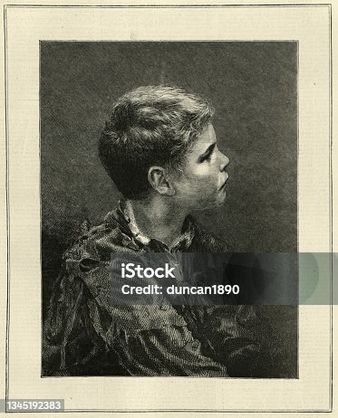 istock Portrait of a London Street child, 1870s, Victorian, 19th Century 1345192383