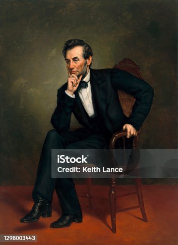 istock Portrait of Abraham Lincoln, 16th US President 1298003443