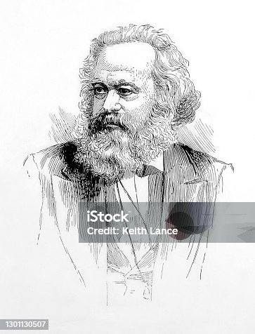 istock Portrait of Karl Marx (1818–1883) 1301130507