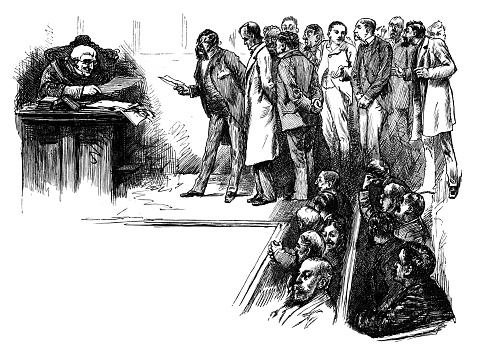 evidence presenting judge illustrations illustration jury box istock vector istockphoto