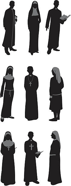 ilustrações de stock, clip art, desenhos animados e ícones de padres e monjas - pastor