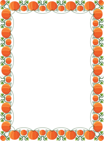 Pumpkin rectangle Frame