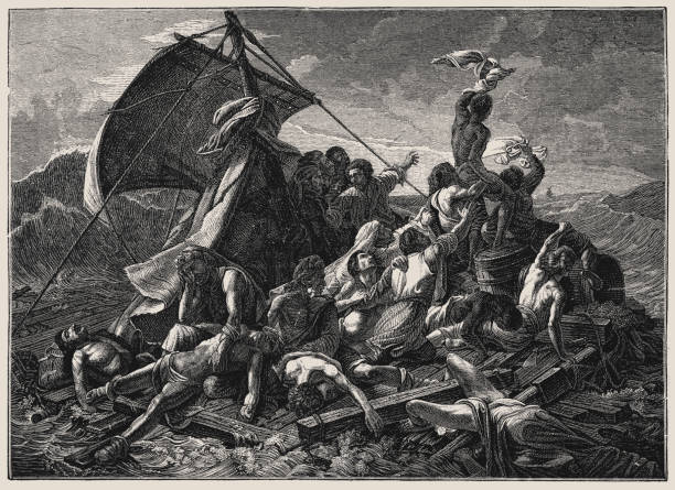 水母的木筏, 由 théodore géricault - medusa 幅插畫檔、美工圖案、卡通及圖標