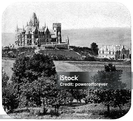 istock Schloss Drachenburg at Königswinter in North Rhine-Westphalia, Germany - 19th Century 1388014703