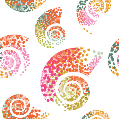 Shell seamless pattern