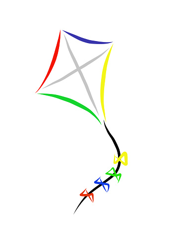 凧の簡単なイラスト おもちゃのベクターアート素材や画像を多数ご用意 Istock