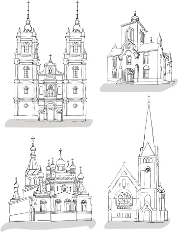Sketches of churches