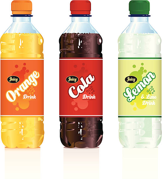 безалкогольный напиток бутылки - soda stock illustrations