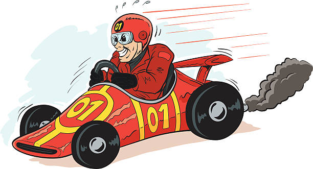 Cartoon Race Car Driver Clipart - Get Images Two