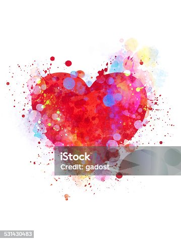 istock Splattered heart 531430483