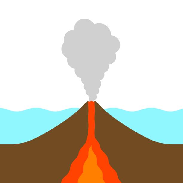 海底火山 イラスト素材 Istock