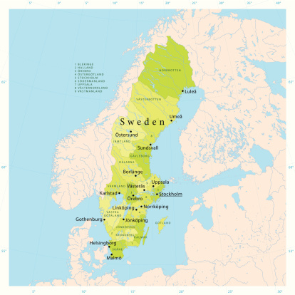 Sweden Vector Map
