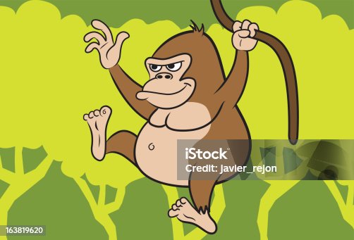 istock Swinging Gorilla 163819620