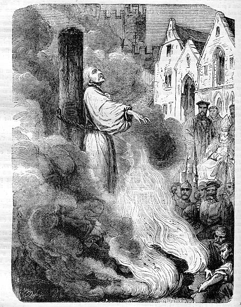 the-burning-of-archbishop-cranmer-illustration-id173756728