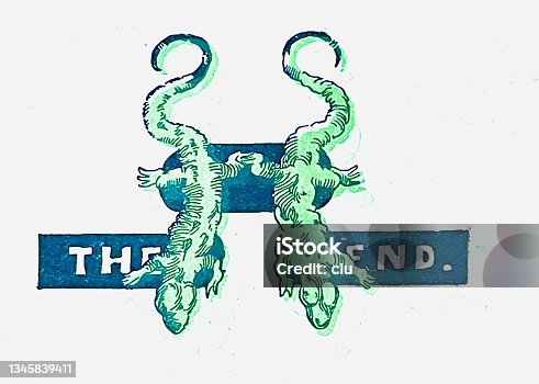 istock The end of a story: 2 lizards from above 1345839411