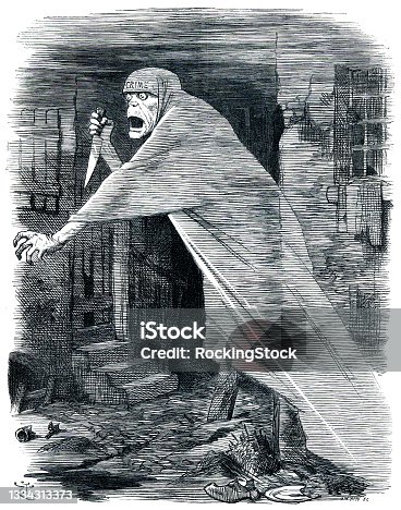 istock The nemesis of neglect Jack the Ripper 19th Century Punch illustration 1334313373