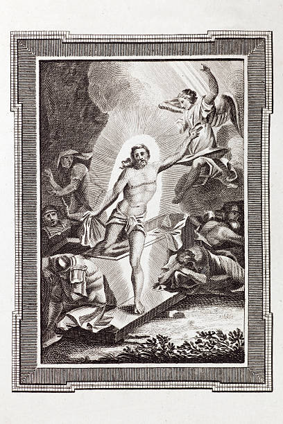 The Resurrection Of Christ  easter sunday stock illustrations