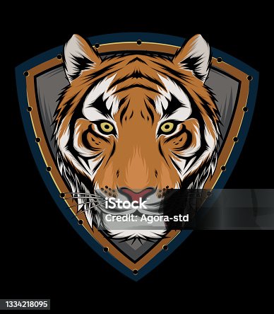 istock Tiger head mascot 1334218095