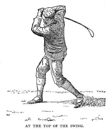 Top Of The Swing - 1890 Engraving