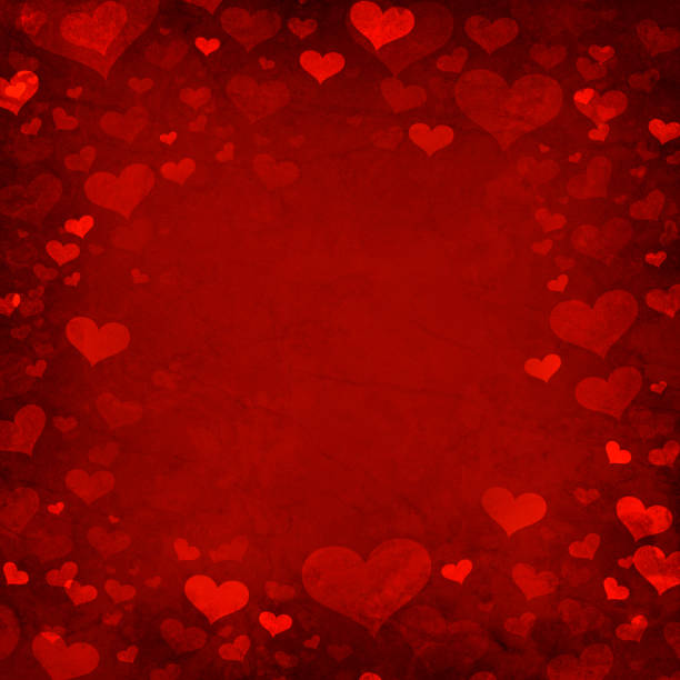 Valentine heart background vector art illustration