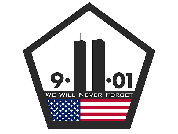 We Will Never Forget Patriot Day Heading September 11 2001 We Will Never Forget Patriot Day Heading September 11 2001 911 remembrance stock illustrations