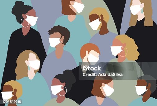 istock Wearing a medical face mask for winter viruses 1204549918