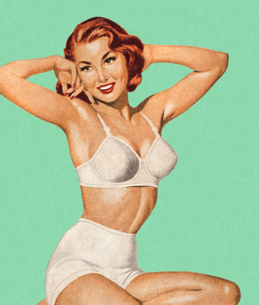 Woman In Her Underwear http://csaimages.com/images/istockprofile/csa_vector_dsp.jpg pin up girl stock illustrations