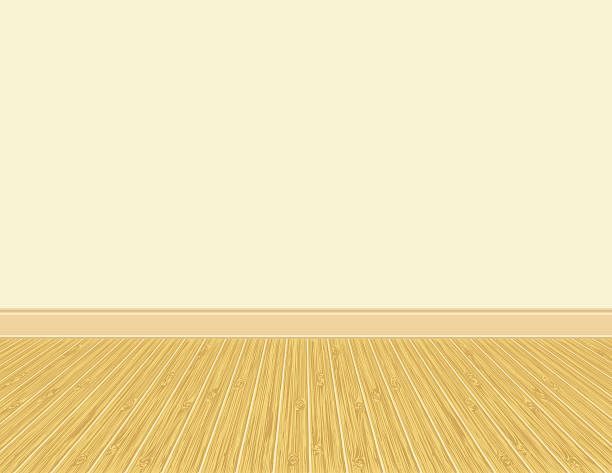 Wood floor vector art illustration