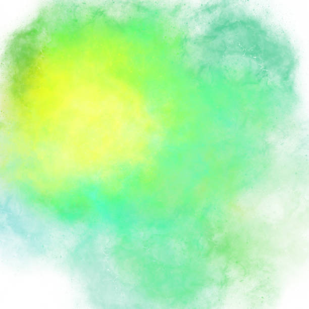 Yellow light green stains of watercolor paint with a gradient. Abstract backdrop wallpaper background, beautiful texture stains of paint Yellow light green stains of watercolor paint with a gradient. Abstract backdrop wallpaper background, beautiful texture stains of paint digital illustration airbrush stock illustrations