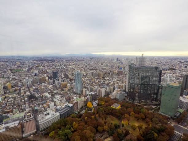 PANORAMIC CITY OF TOKYO stock photo