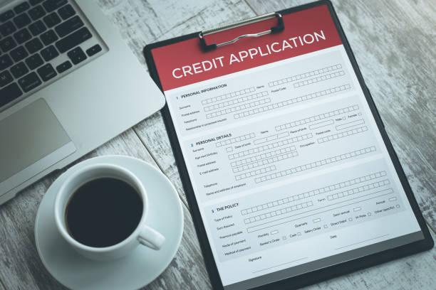 CREDIT APPLICATION FORM CONCEPT stock photo