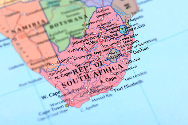 REPUBLIC OF SOUTH AFRICA Map of Republic of South Africa.  durban stock pictures, royalty-free photos & images