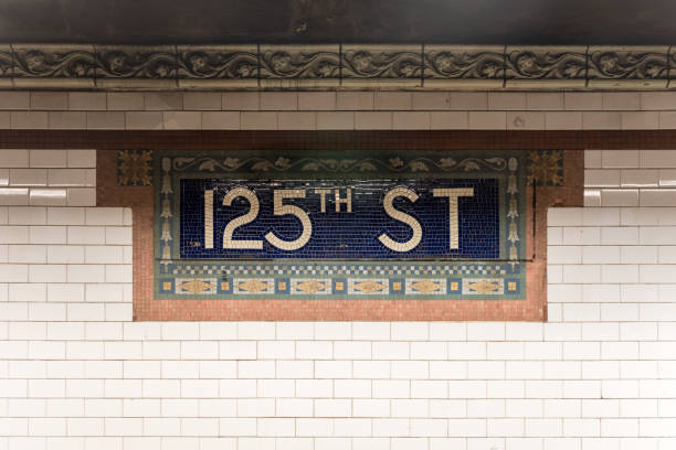 125th Street Subway Station - NYC stock photo