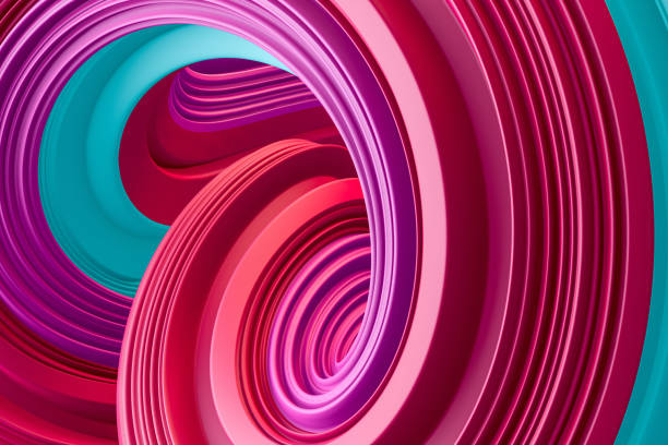 3d abstract liquid twisted shape wavy background, Iridescent neon digital art 3d render of Abstract Background.  Acrylic Painting, Art,  twisted shape, colorful background. paint neon color neon light ultraviolet light stock pictures, royalty-free photos & images
