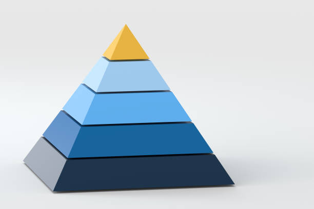 3d model pyramid, 3d rendering Computer digital drawing, tint background pyramid stock pictures, royalty-free photos & images
