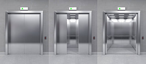 3d modern elevator stock photo