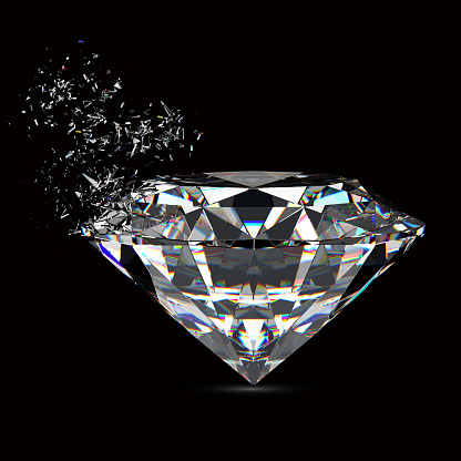 diamond background broken sparkling 3d diamonds refraction rendered illustration render sparkle istockphoto