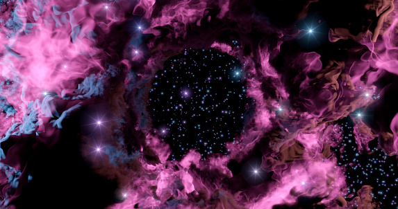 ✓ Imagen de Renderizado 3D. Fondo de pantalla espacial y fondo. Universo  con estrellas, constelaciones, galaxias, nebulosas y nubes de gas y polvo  Fotografía de Stock