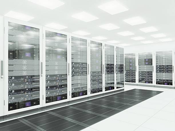 3d server room - data center 個照片及圖片檔
