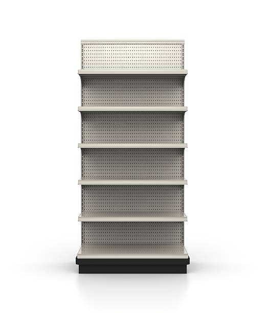 3ft Wide Endcap - Store Shelves 3D store shelves. 3ft wide Endcap shelves viewed straight on. Eye level at about 5.5 feet. Great for mocking up retailer displays and signage. Very nice hi-res detail.View more pegboard stock pictures, royalty-free photos & images