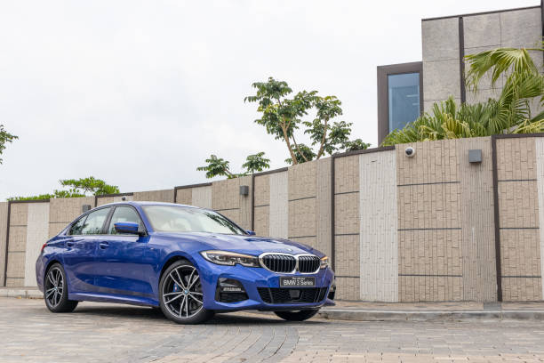 BMW 3-Series test drive day Hong Kong, China April, 2019 : BMW 3-Series test drive day on April 11 2019 in Hong Kong. bmw stock pictures, royalty-free photos & images