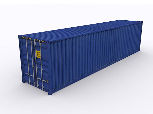40ft iso container stock photo