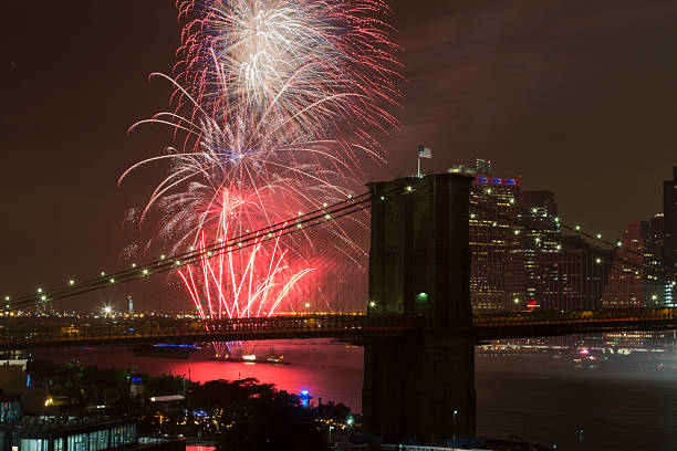 40th annual Macys 4th of July fireworks stock photo