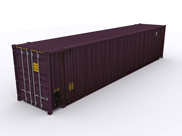 45ft container stock photo