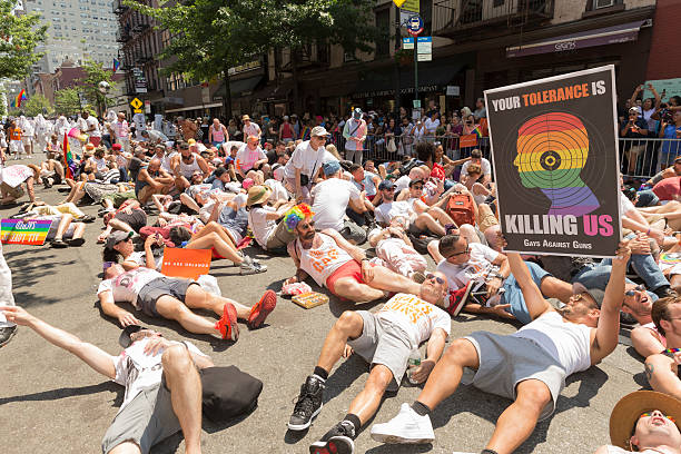 46th annual Pride parade in New York city stock photo