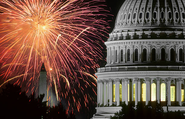 4th of July in Washington, D.C. stock photo
