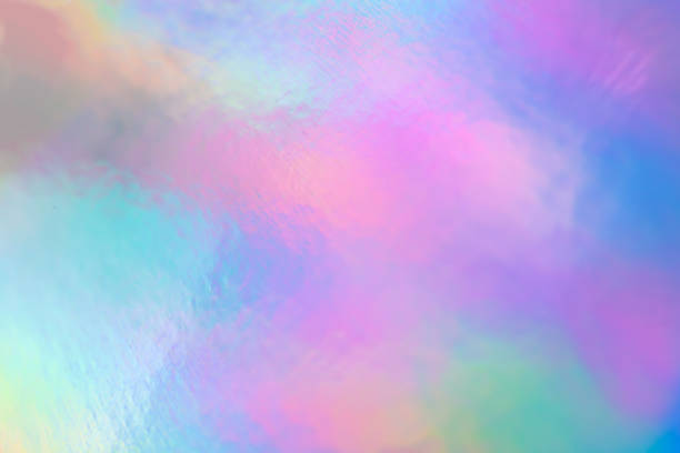 a colorful hologram paper abstract image iridescent stock pictures, royalty-free photos & images